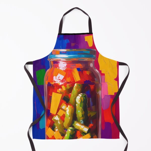 Item preview, Jar of Pickled Peppers. Colourful Food Composition. designed and sold by FewBits.