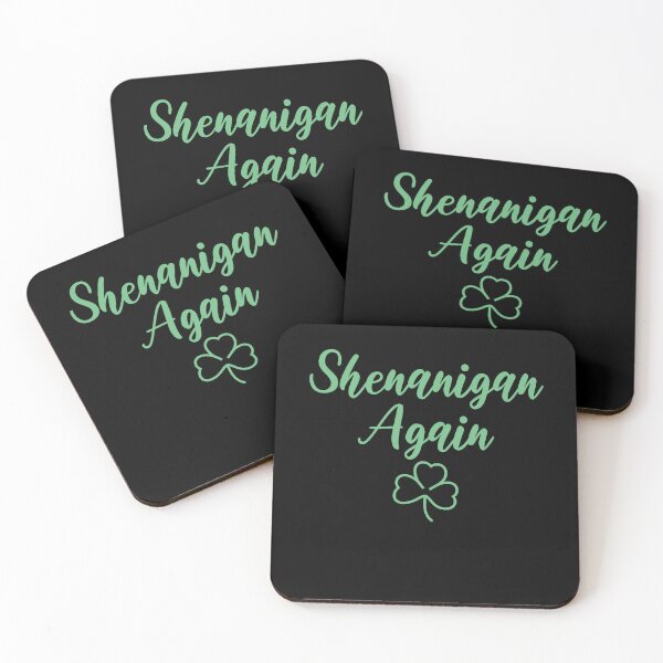 Item preview, Shenanigan Again Green Shamrock Clover designed and sold by artfulnotebook.