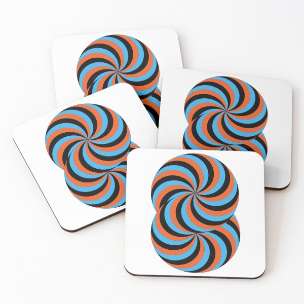 Item preview, Optical Illusion for Endless Impossible Spiral with Black ,blue and brown. designed and sold by ElmonirPress.