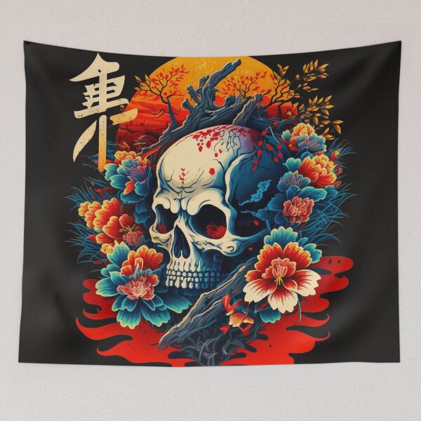 Item preview, Copy of The Macabre Majesty of a Floral Skull designed and sold by moroccan-stret.