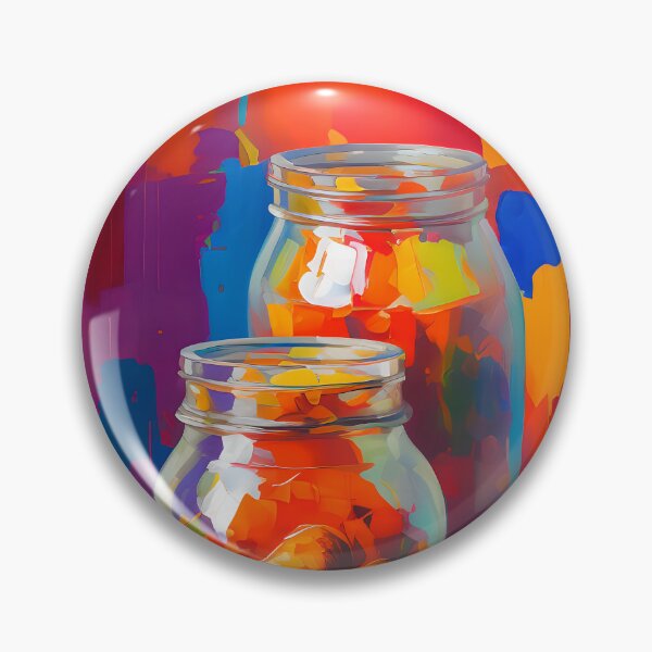 Item preview, Jars of Pickled Veggies. Colourful Food Composition. designed and sold by FewBits.