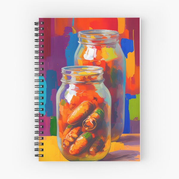 Item preview, Jars of Pickled Veggies. Colourful Food Composition. designed and sold by FewBits.