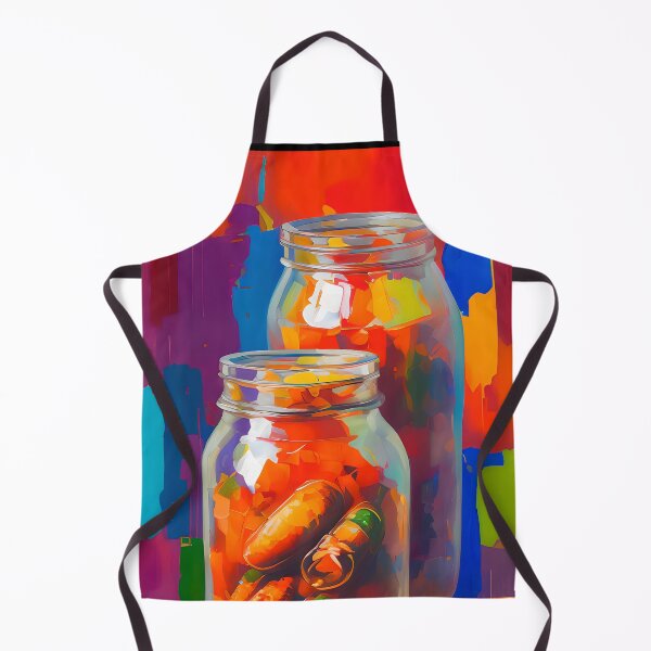 Item preview, Jars of Pickled Veggies. Colourful Food Composition. designed and sold by FewBits.
