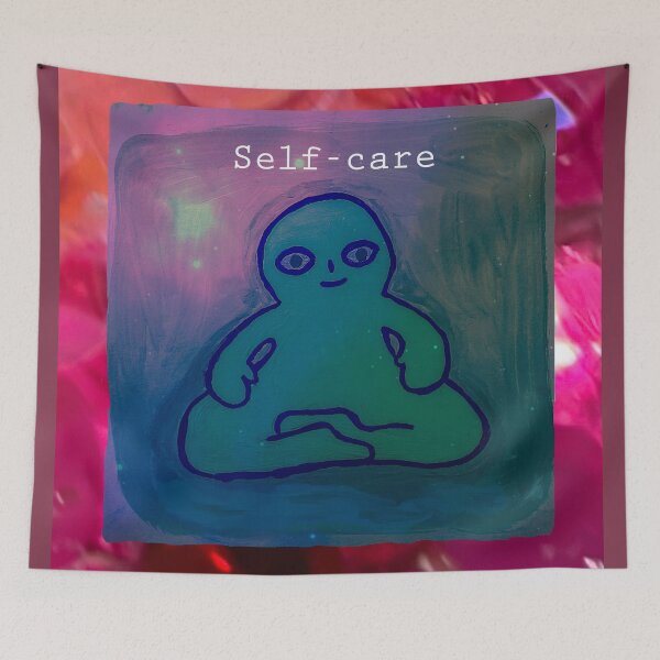Item preview, Self care meditation smiling spirit  designed and sold by super_shimizu.