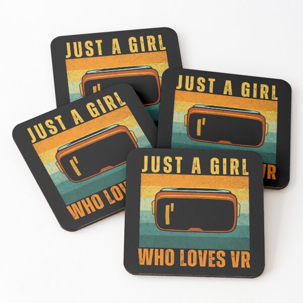 Item preview, Just A Girl Who Loves Virtual Reality Women Gamer VRheadset For Ladies Gaming designed and sold by DadJokeDescript.