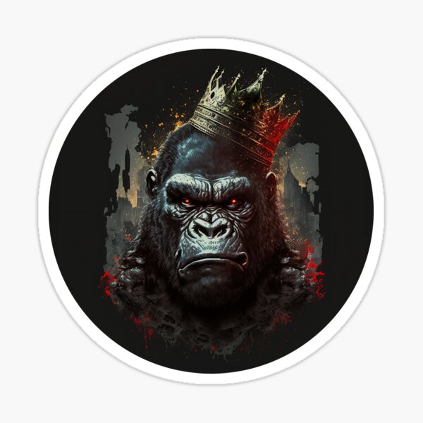 Item preview, The Crowned King of the Jungle: A Stunning Giant Gorilla designed and sold by reneromt.