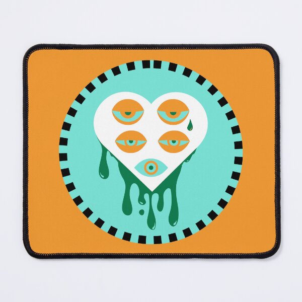 Item preview, Three Eyed Sad Valentine Tear Drippy Heart designed and sold by UTLastResponder.