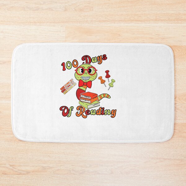 Item preview, 100 Days of Reading Cute Book Worm School designed and sold by GarnersDesigns.
