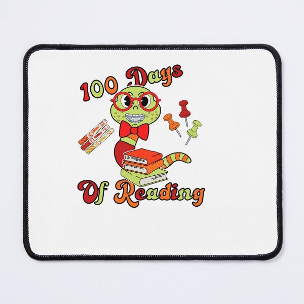 Item preview, 100 Days of Reading Cute Book Worm School designed and sold by GarnersDesigns.