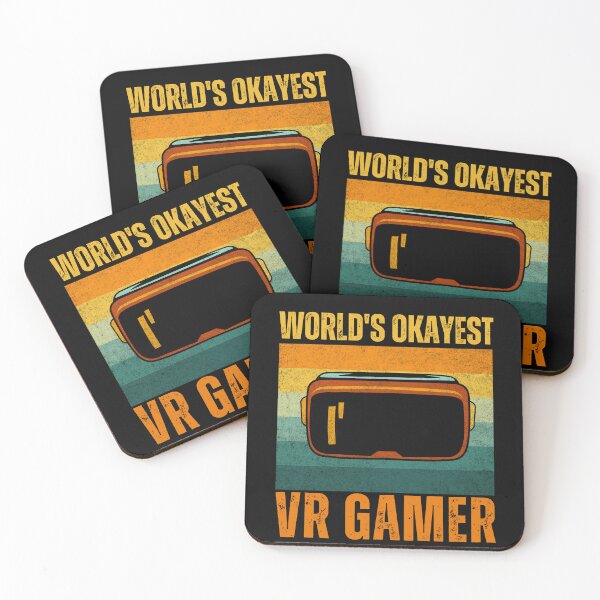 Item preview, Worlds Okayest Virtual Reality Gamer Funny VRhumor Auriculares para juegos PCVR designed and sold by DadJokeDescript.