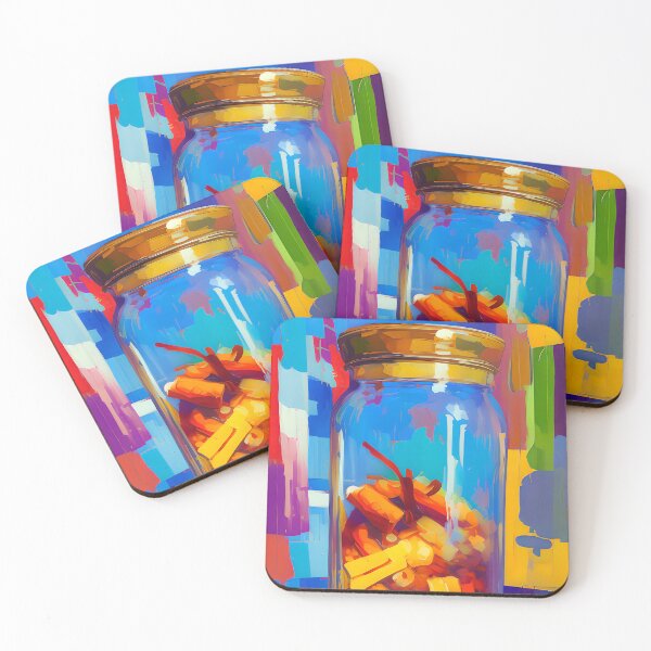 Item preview, Jars of Bamboo Shoots. Colourful Food Composition. designed and sold by FewBits.