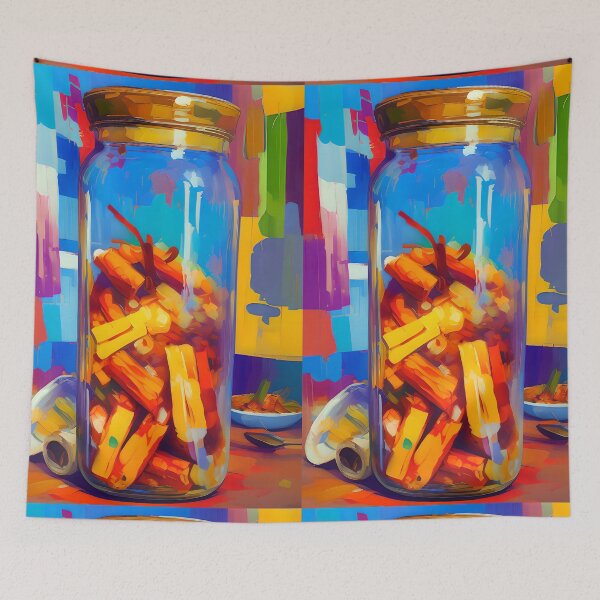 Item preview, Jars of Bamboo Shoots. Colourful Food Composition. designed and sold by FewBits.