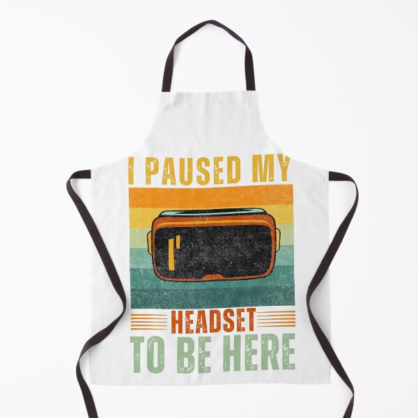 Item preview, I Paused My Headset To Be Here Retro Style VRGamer Meme Text For Kids Headset designed and sold by DadJokeDescript.