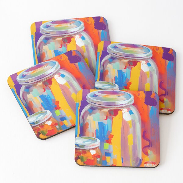 Item preview, Jars Full of Colours. Colourful Food Composition. designed and sold by FewBits.