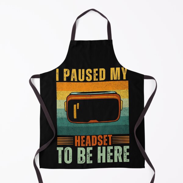 Item preview, I Paused My Headset To Be Here Retro Style VRGamer Meme Quote For Kids Headset designed and sold by DadJokeDescript.