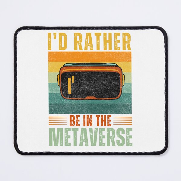 Item preview, I'd Rather Be In The Metaverse Glasses Retro Style VRGamer Meme Quote For Kids Goggles designed and sold by DadJokeDescript.