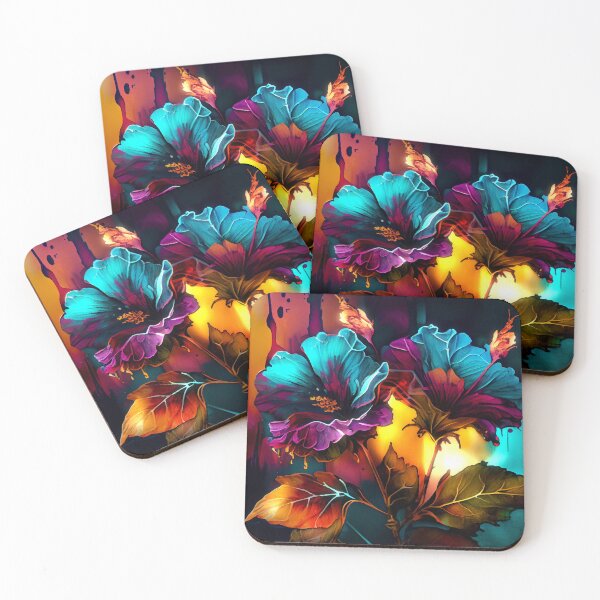 Item preview, Alcoholic ink flowers designed and sold by KammyArt.