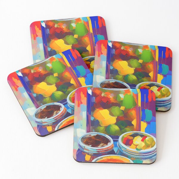 Item preview, Pickled Peppers. Colourful Food Composition. designed and sold by FewBits.