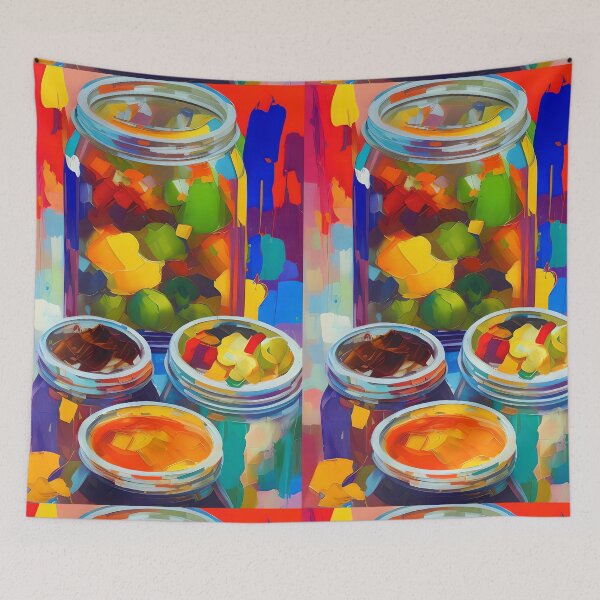 Item preview, Pickled Peppers. Colourful Food Composition. designed and sold by FewBits.