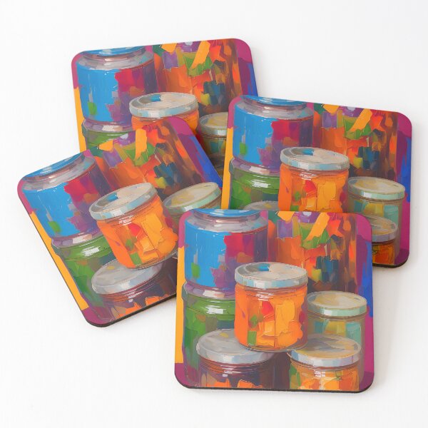 Item preview, Jars Full of Colours. Colourful Food Composition. designed and sold by FewBits.