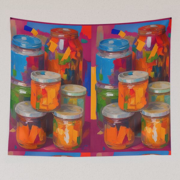Item preview, Jars Full of Colours. Colourful Food Composition. designed and sold by FewBits.