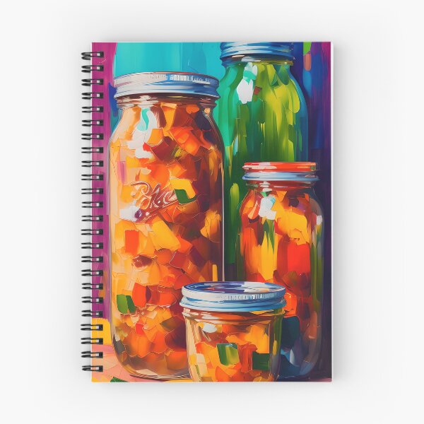 Item preview, Jars of Kimchi. Colourful Food Composition. designed and sold by FewBits.