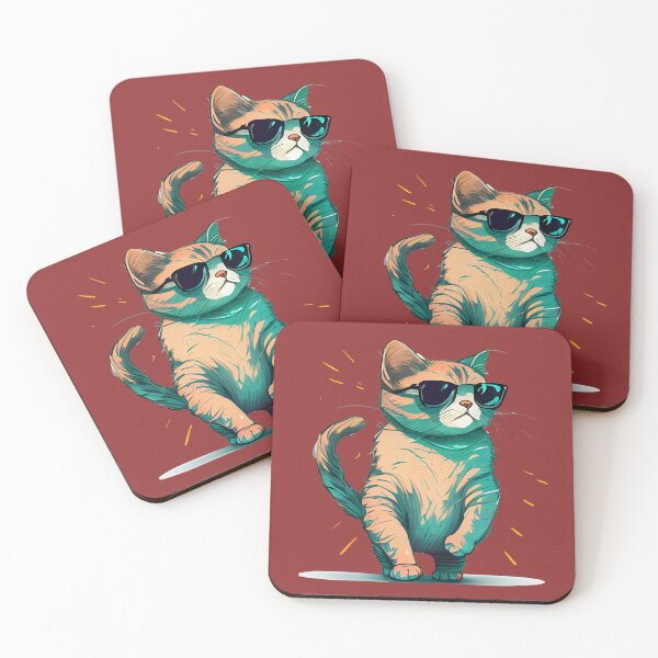 Item preview, Cool Confident Cat with Sunglasses designed and sold by Voyshop.
