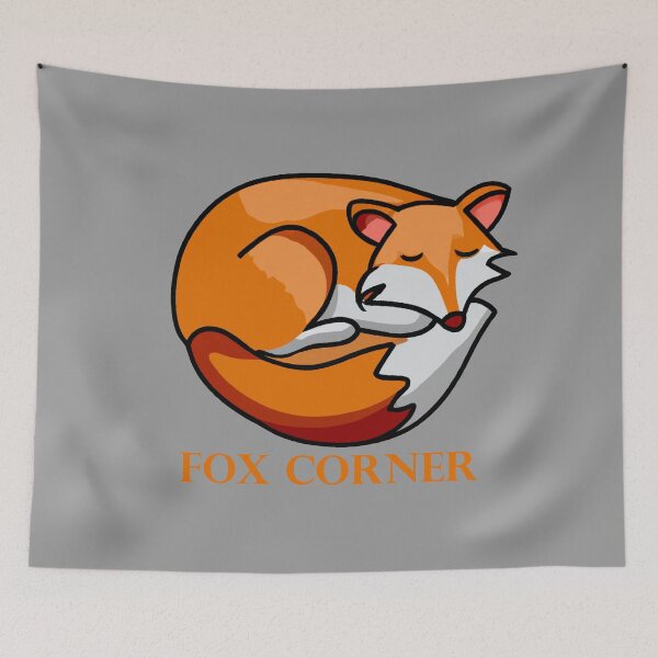 Item preview, Fox Corner Curled up Sleeping designed and sold by GrizzlyMountain.