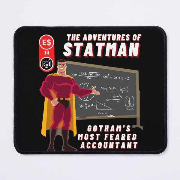 Item preview, The Adventures of Statman - The Most Feared Accountant designed and sold by emoney14.
