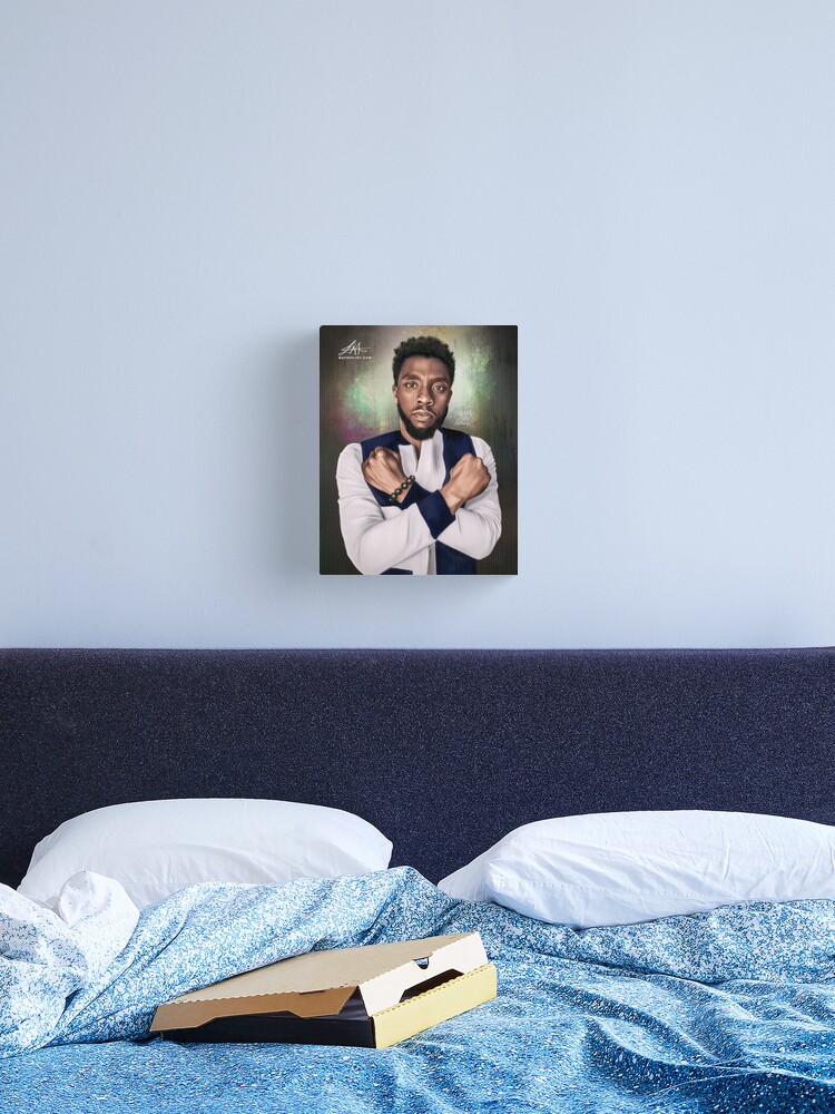 Thumbnail 1 of 3, Canvas Print, Chadwick Boseman 2 designed and sold by wayneflint.