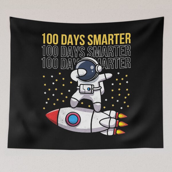 Item preview, 100 Days Smarter Stars 100th Day of School Dabbing Astronaut designed and sold by Zulfiqqar.