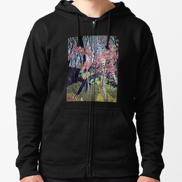 Time for autumn Leaves Zipped Hoodie
