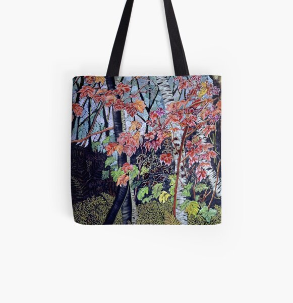 Time for autumn Leaves All Over Print Tote Bag