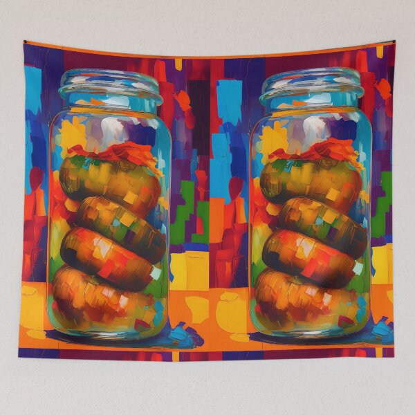 Item preview, Pickled Mushrooms. Colourful Food Composition. designed and sold by FewBits.