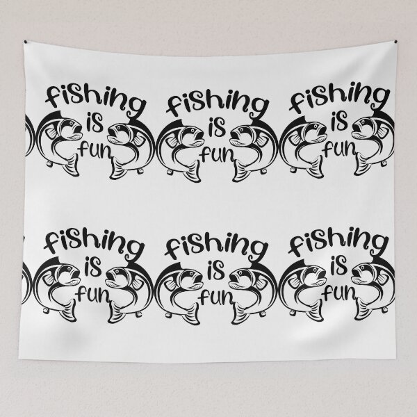 Item preview, FISHING QUOTE | FISHING IS FUN | FISHING LOVER designed and sold by YourMinimalist-.