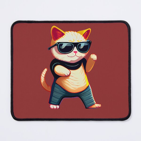 Item preview, Chubby Cat with a Belly Rocking Sunglasses designed and sold by Voyshop.