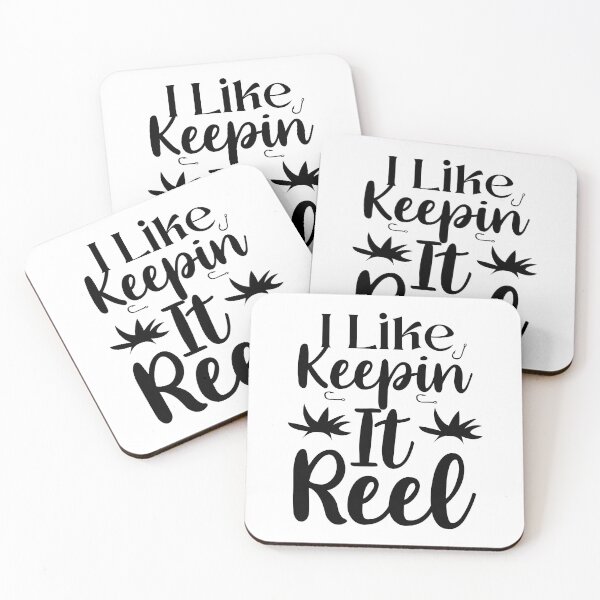 Item preview, FISHING QUOTE | I LIKE KEEPIN IT REEL | FISHING LOVER designed and sold by YourMinimalist-.