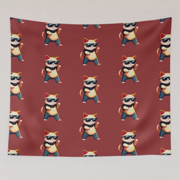 Item preview, Chubby Cat with a Belly Rocking Sunglasses  designed and sold by Voyshop.