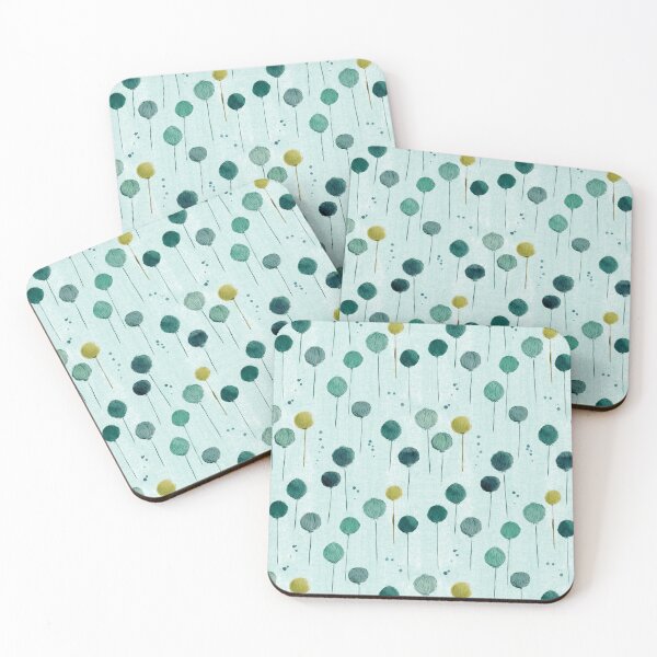 Item preview, Fluffy Balls-teal on teal designed and sold by JAFStudio.