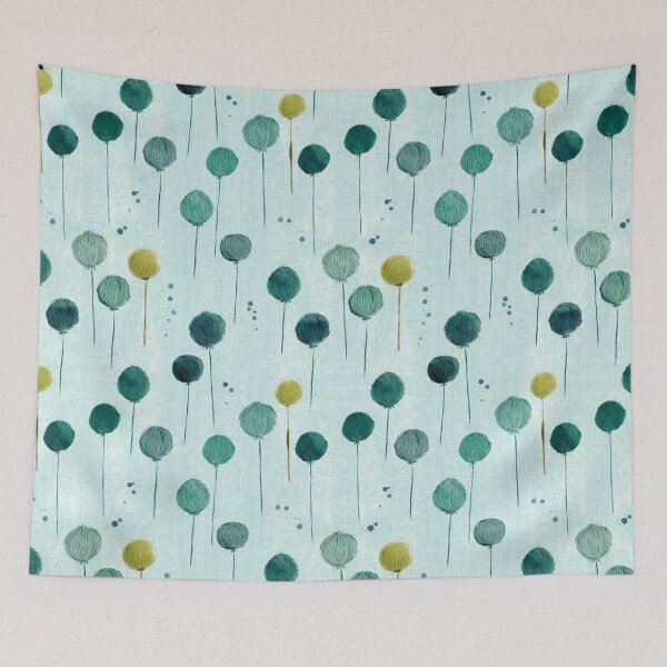Item preview, Fluffy Balls-teal on teal designed and sold by JAFStudio.