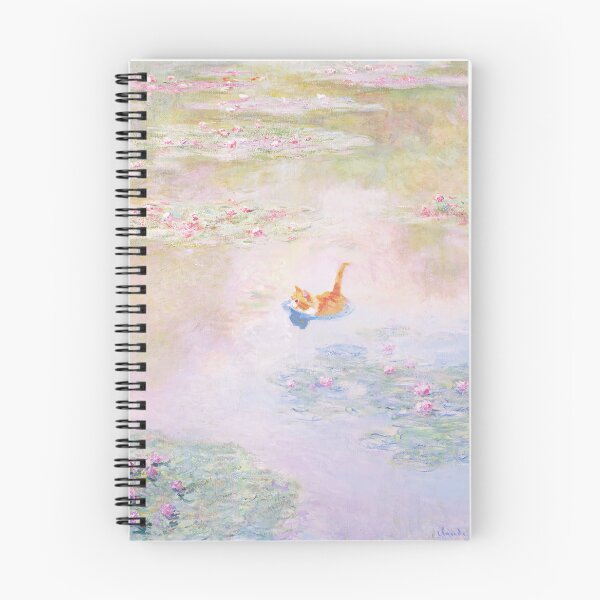 Item preview, Funny Orange Cat in Water Lily Pond  by Claude Monet designed and sold by evermore-design.