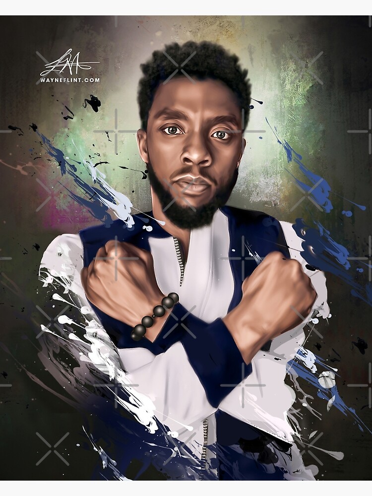 Thumbnail 3 of 3, Poster, Chadwick Boseman Graphic designed and sold by wayneflint.