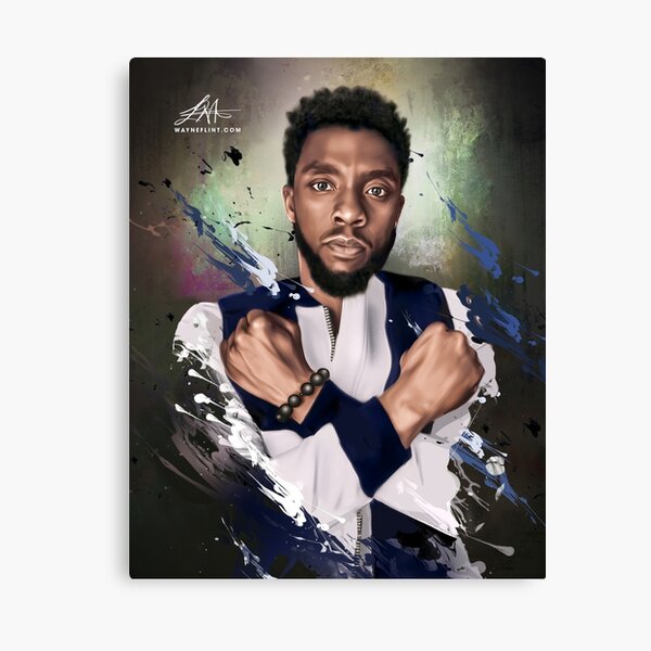 Chadwick Boseman Graphic Canvas Print