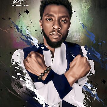 Artwork thumbnail, Chadwick Boseman Graphic by wayneflint