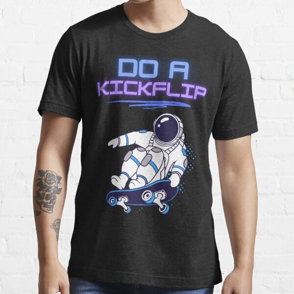 Premium Vector  Do a kickflip skateboard apparel t shirt design