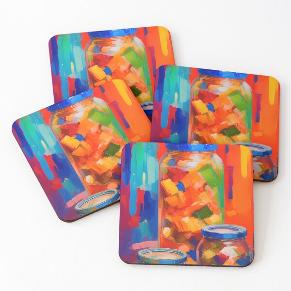Item preview, Jars Full of Colours. Colourful Food Composition. designed and sold by FewBits.