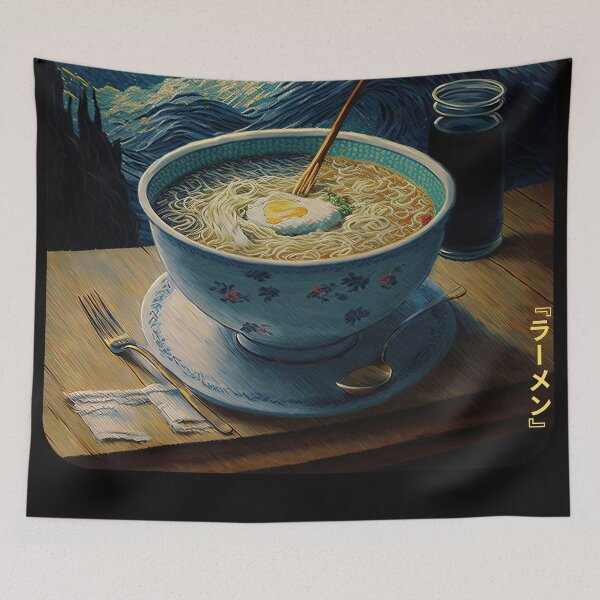 Item preview, Ramen - Noodles of style & grace (no text) designed and sold by ai-datamancer.