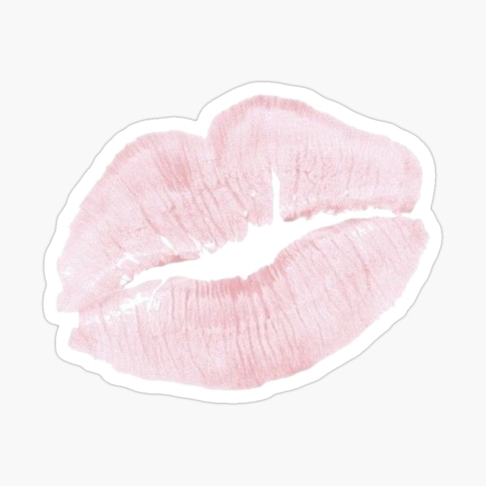 Badge for Sale avec l'œuvre « Rouge à lèvres Coquette Kiss Stain » de  l'artiste h0tc0utureshop