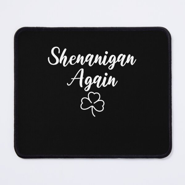 Item preview, Shenanigan Again White Shamrock Clover designed and sold by artfulnotebook.