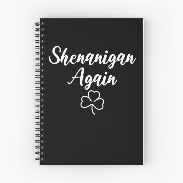 Item preview, Shenanigan Again White Shamrock Clover designed and sold by artfulnotebook.